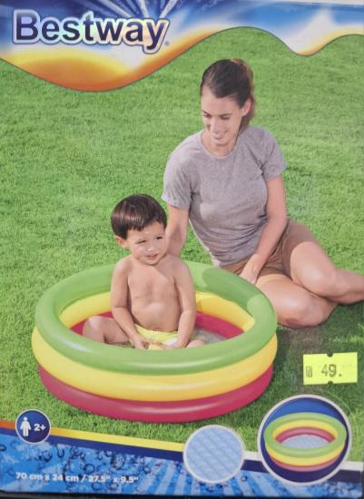 בריכה לתינוקות עם תחתית מתנפחת 70 ס
